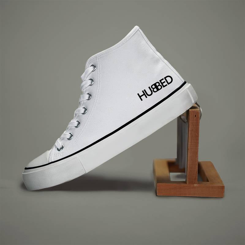 Vintage Customized Graphic Print High Top Solid Skate Shoes